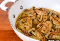 Tarragon Mushroom Sauce Chicken Cutlets Recipe