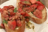 Creamy Hummus Topped with Fresh Bruschetta for Summer Entertaining
