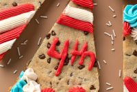 Patriotic Fourth of July Cookie Cake Recipe