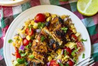 Tequila-Lime Chicken with Corn Salsa (Margarita Marinade)