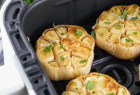 Crispy Air Fryer Roasted Garlic in Minutes