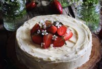 Strawberry Cake with Zesty Orange Frosting Recipe
