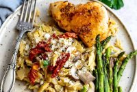 Creamy Chicken Orzo Recipe with Parmesan and Spinach