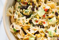 Southwest-Style Pasta Salad with Black Beans and Corn