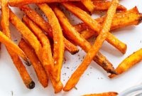 Crispy Air Fryer Sweet Potato Fries from Frozen in 15 Minutes