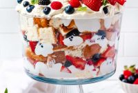 Gluten-Free Berry Trifle with Cake Layers and Whipped Cream