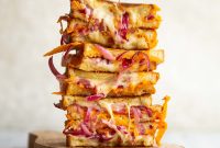 Grilled Cheese with Tangy Pickled Onions for Flavorful Sandwiches