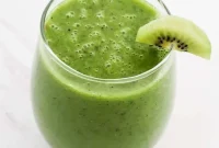 Apple Kiwi Green Smoothie Recipe for Energy and Detox