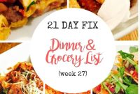 21-Day Fix Meal Plan and Grocery List — 27 Recipes, No Instant Pot Needed