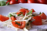 Fennel and Tomato Salad with Basil Lemon Vinaigrette