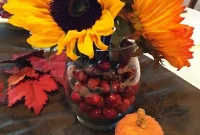 DIY Festive Cranberry Centerpiece for Holiday Tables