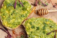Spicy Honey Avocado Toast with Crispy Chili Flakes