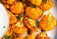 Crispy Baked Buffalo Cauliflower Wings – One-Pan Recipe