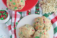 Funfetti M&M Christmas Cookies Recipe for Holiday Parties
