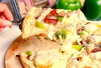 Philly Cheesesteak Pizza: Loaded Steak, Peppers & Cheese