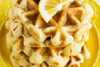 Lemon Sour Cream Waffles: Fluffy Citrus Breakfast Recipe