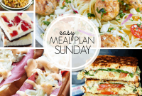Sunday Meal Plan Week 101: Simple Recipes & Grocery List