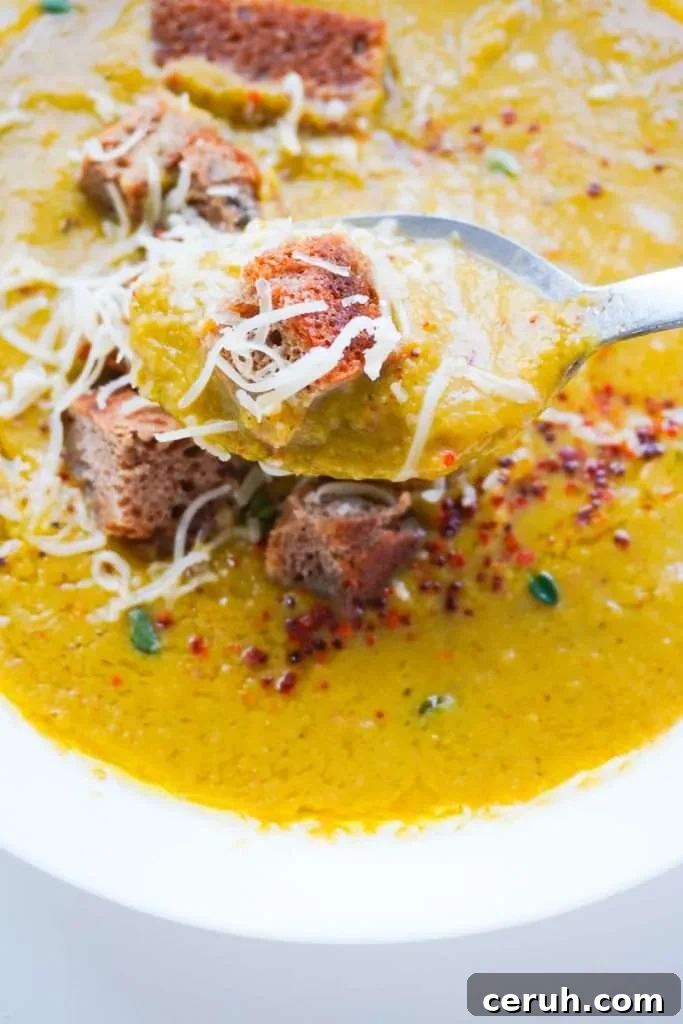 Creamy Spicy Broccoli Soup with Garlic and Chili Oil 15 This spicy broccoli soup is healthy and easy to make without any cream in one pot and 30 minutes. Packed with tons of vitamins, minerals, protein, fiber and lots of flavor, It's the ideal hot lunch or dinner recipe!