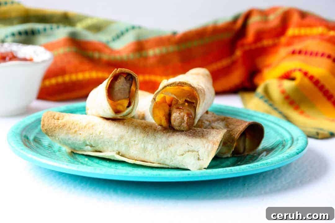 A plate of taquitos on a table