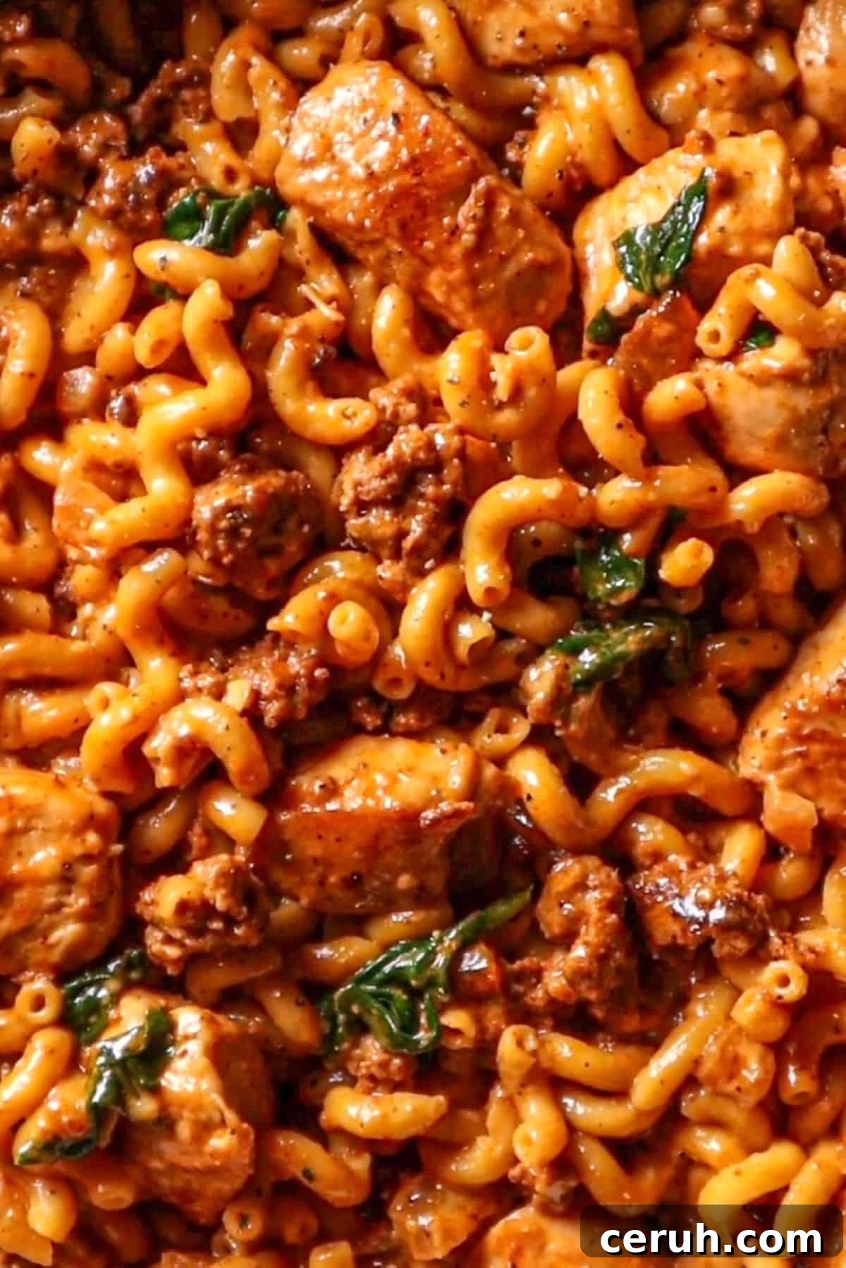 Creamy Chicken and Chorizo Pasta Bake 6 pasta with chicken and chorizo