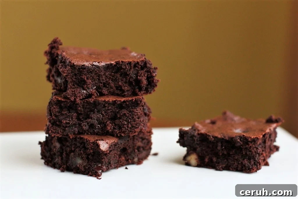 stack of sunflower blender brownies