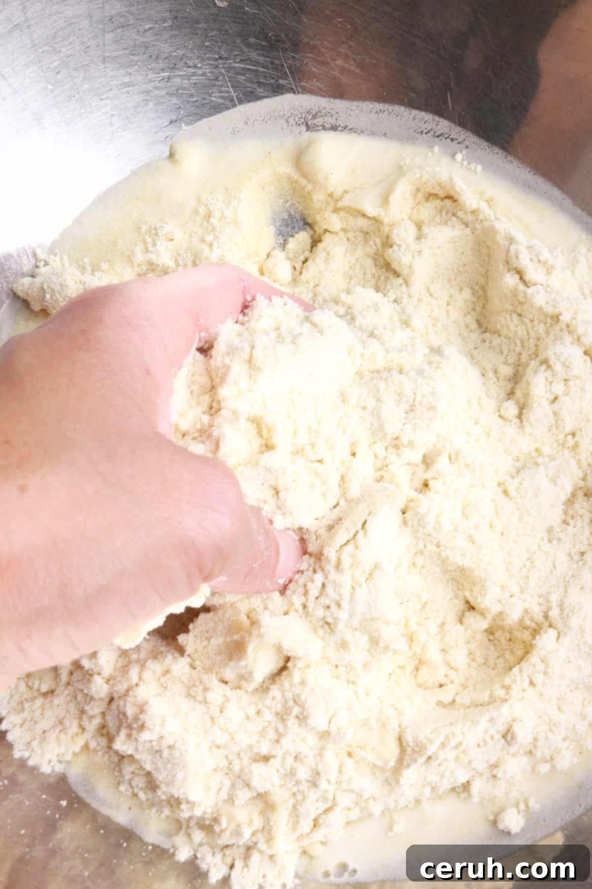 Kneading masa harina