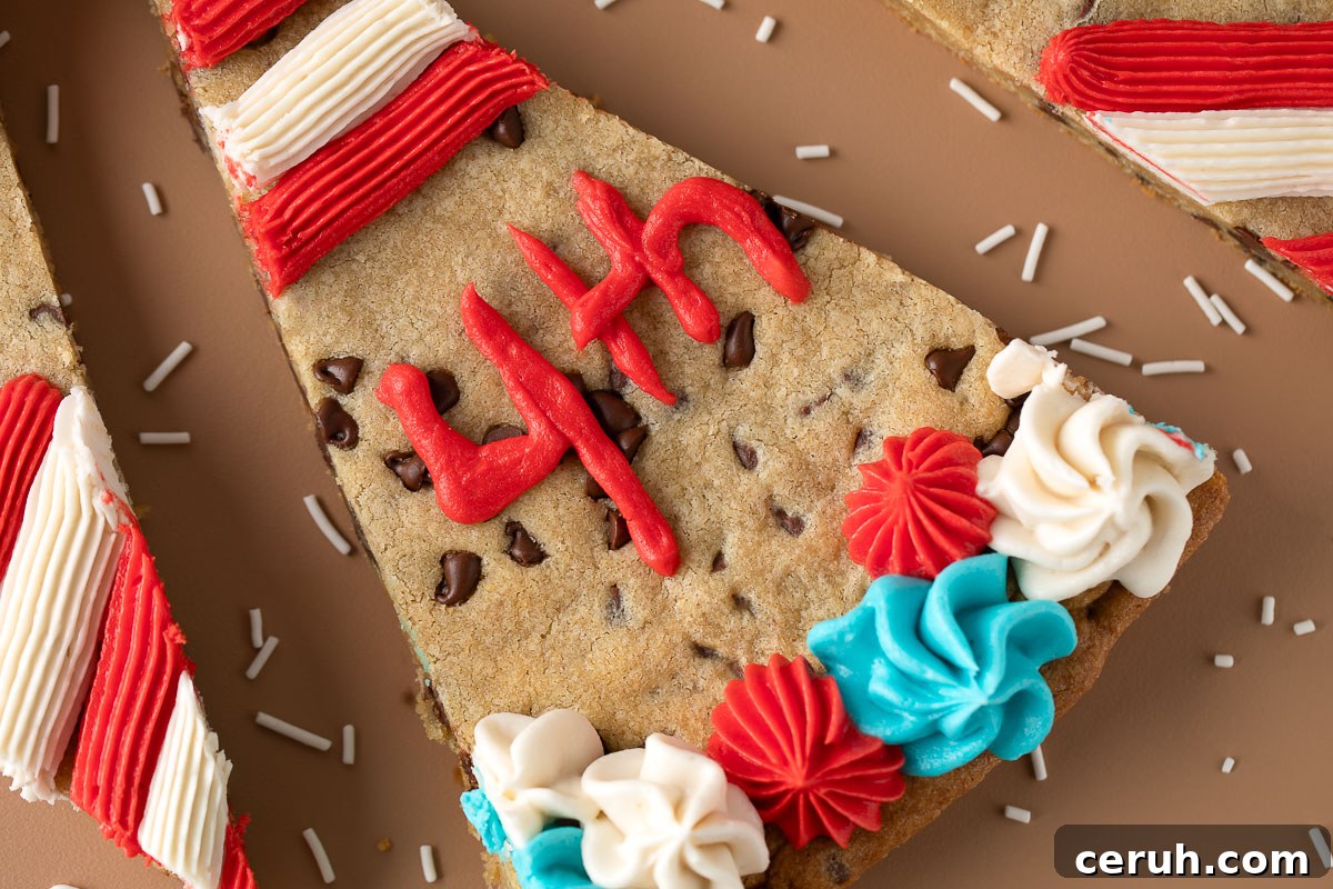 Frosted Cookie Cake Slices