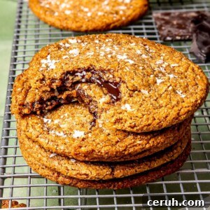 Chocolate Stuffed Almond Flour Cookies - Olivia Adriance