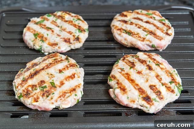 Juicy Turkey Burger Recipe with Flavorful Toppings 6 Ground Turkey Patties on the Grill
