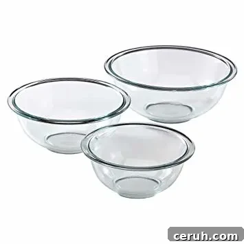 Glass Mixing Bowl Set