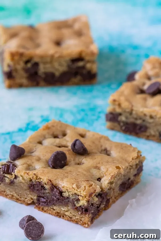 easy chocolate chip cookie bars