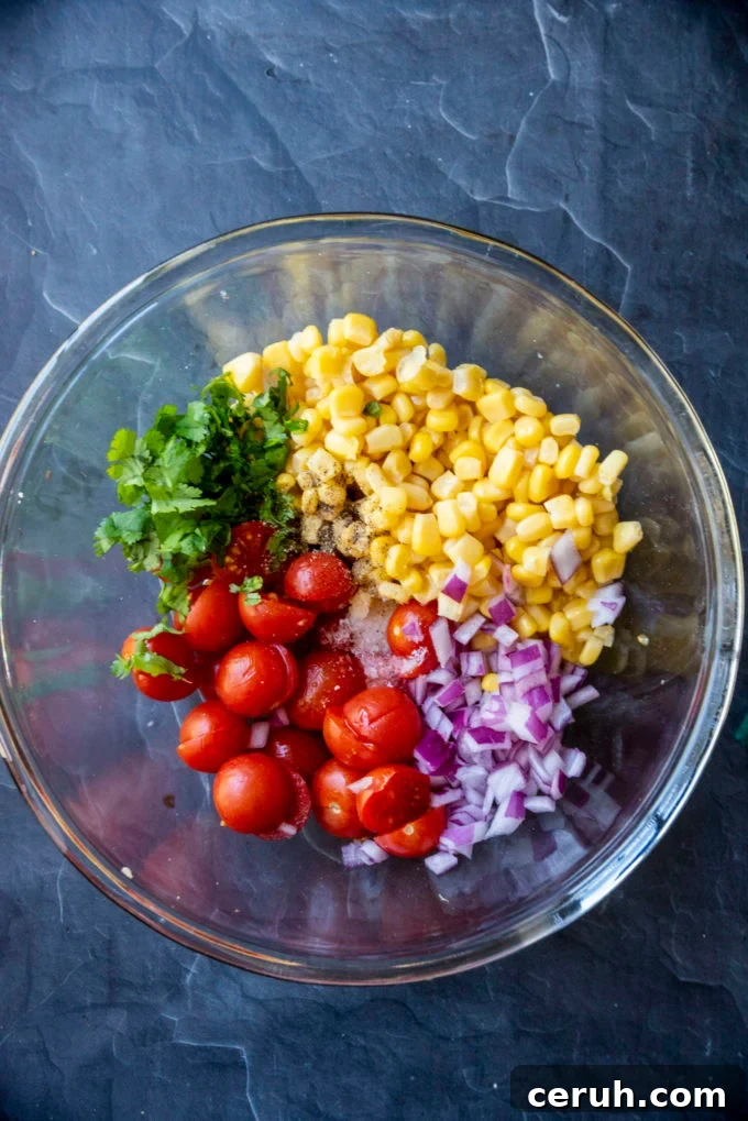 tomato corn salad ingredients