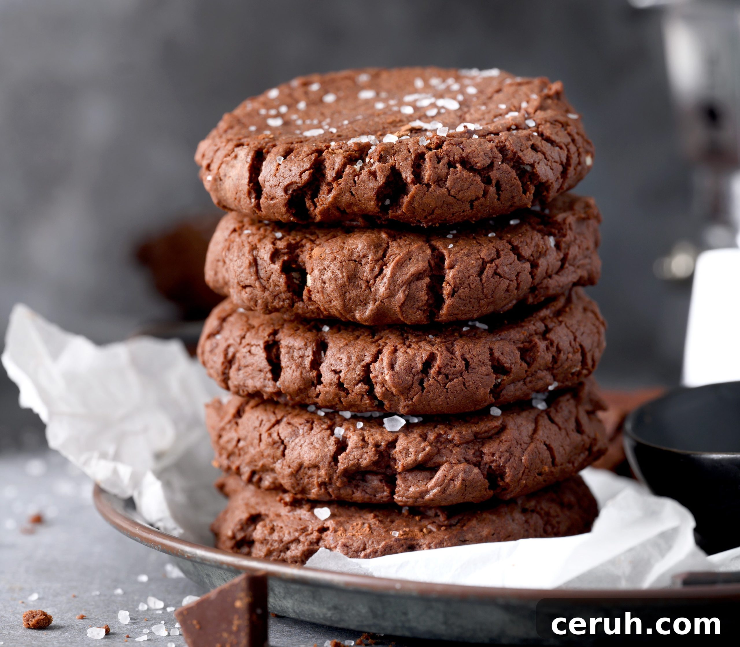 Salted Brownie Cookies