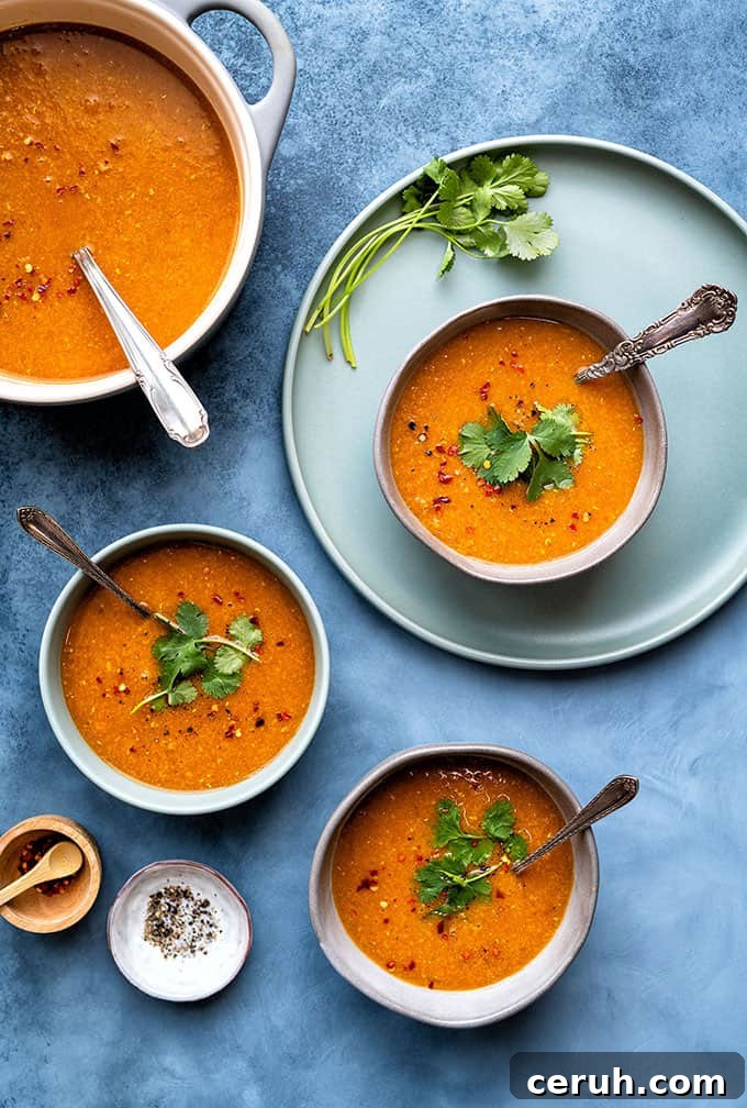 Red lentil soup