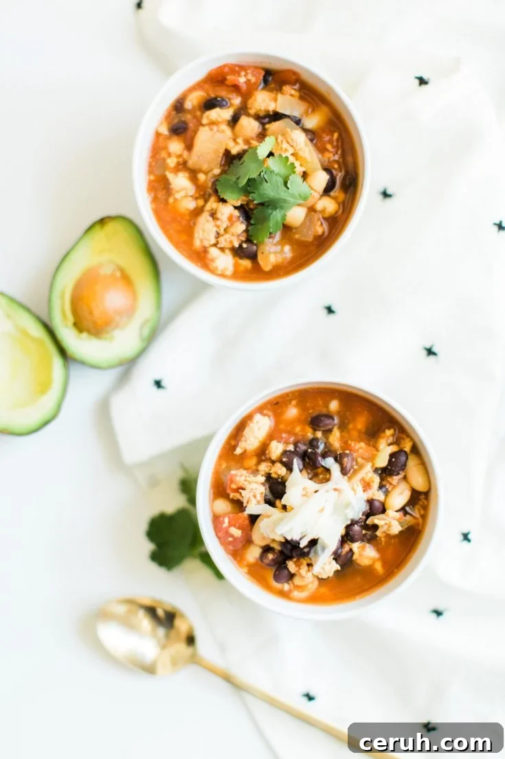 Ground chicken chili