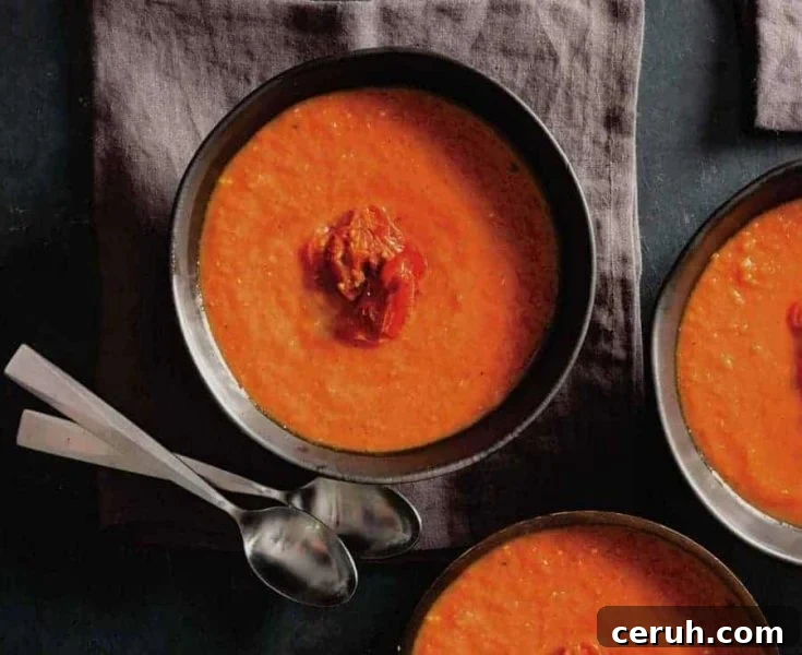 Tomato coconut soup