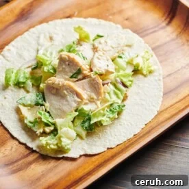 Grilled Chicken Caesar Salad Wraps