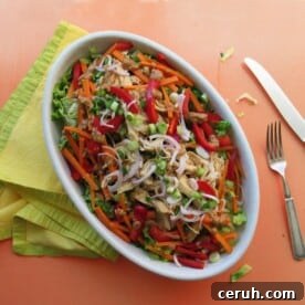Chicken Sate Salad