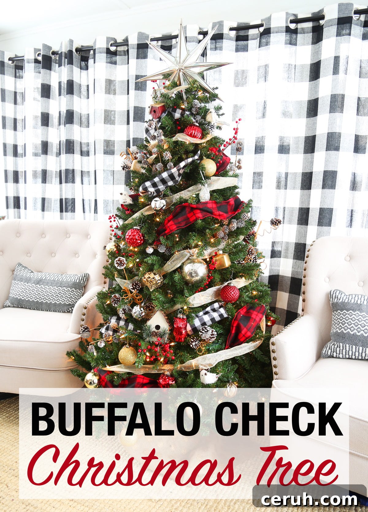 Buffalo Check Christmas Tree2