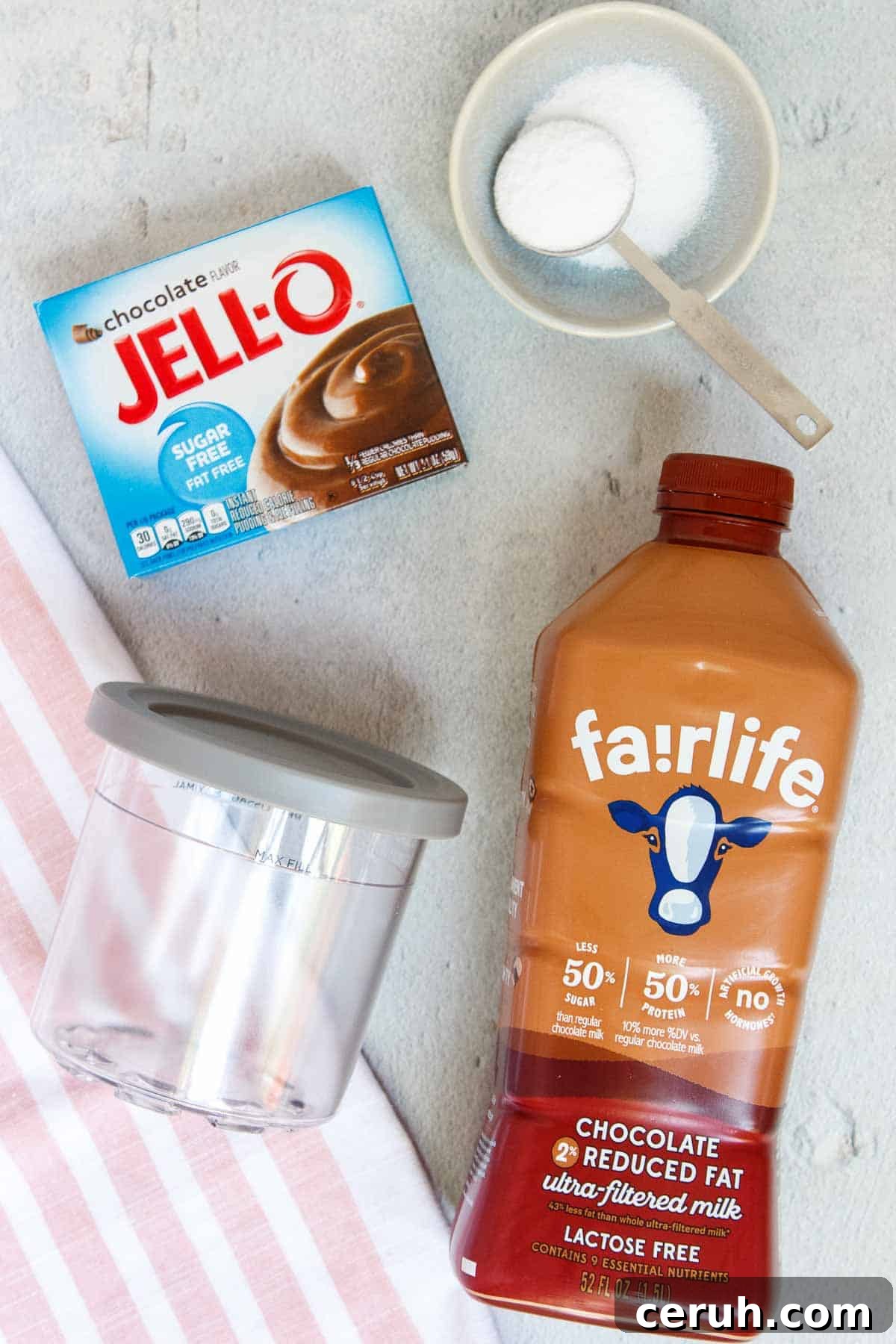 Ninja Creami Chocolate Protein Ice Cream ingredients