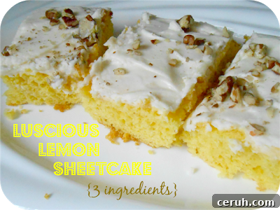 Luscious Lemon Sheet Cake