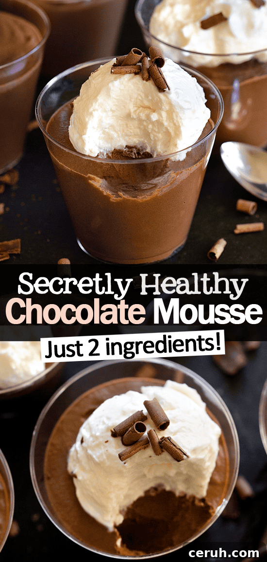 Healthy Dark Chocolate Mousse Recipe (Egg Free)