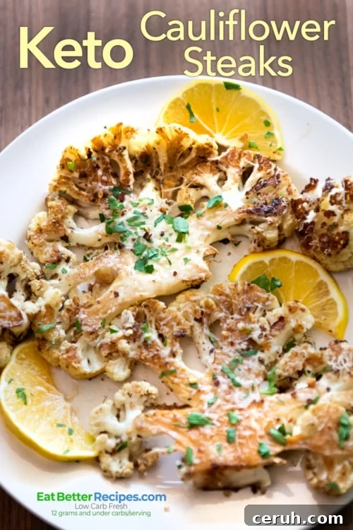 cauliflower steaks on plate