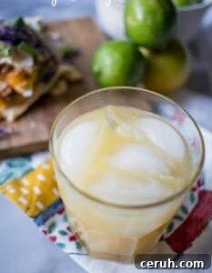 orange cocktail in a glass with ice
