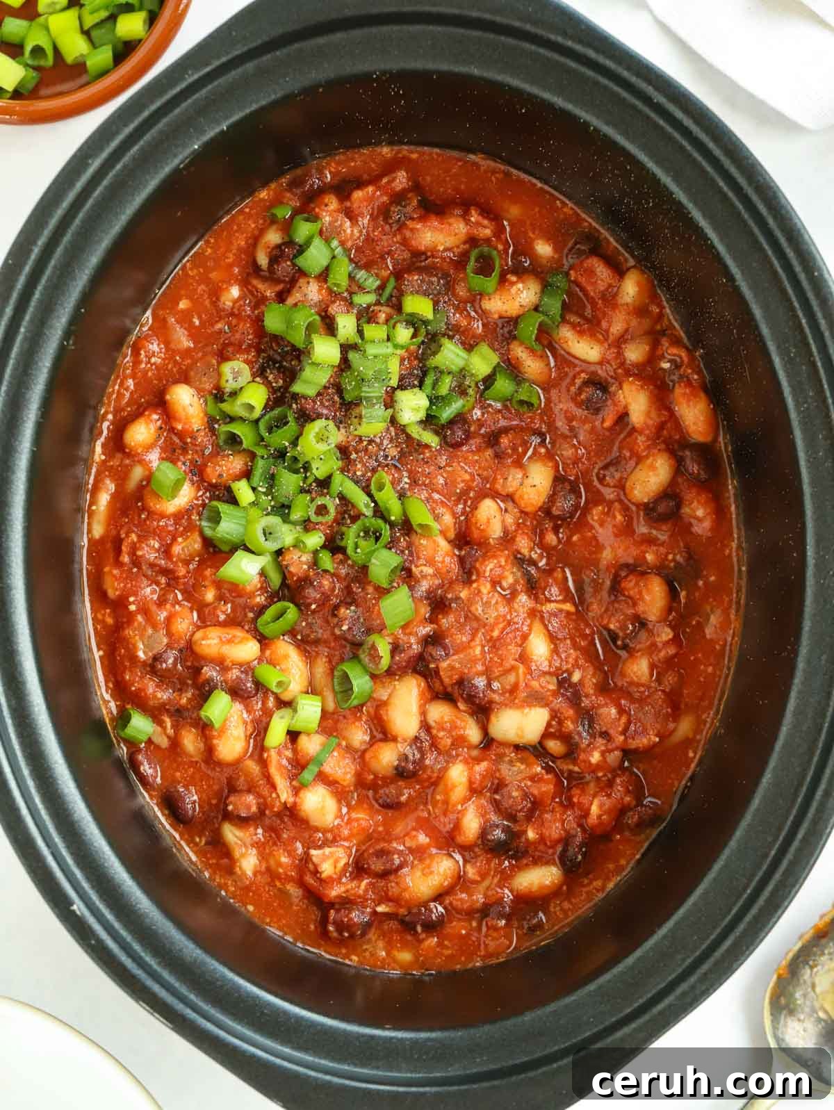 Slow cooker recipe for homemade baked beans