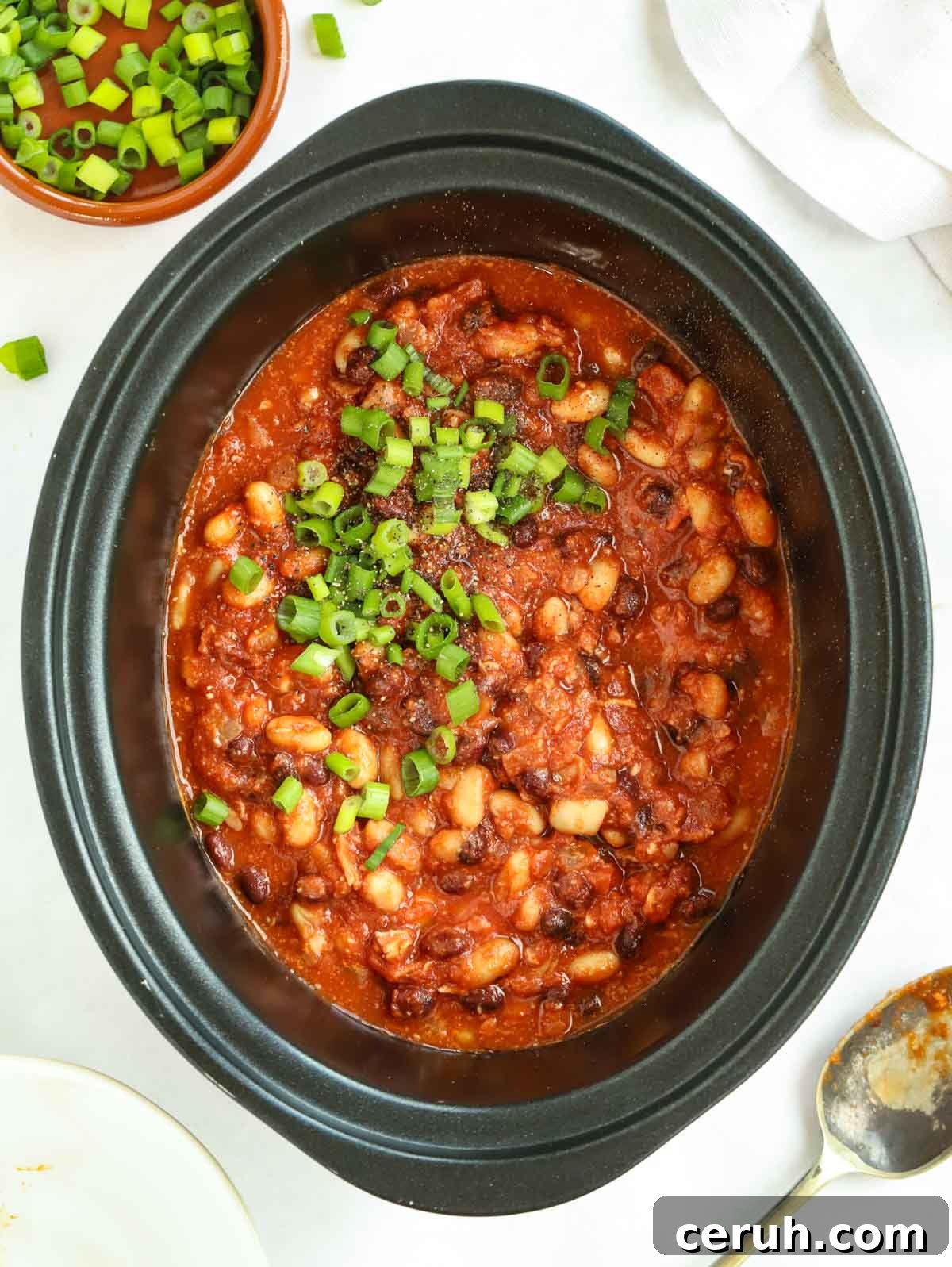 recipe for baked beans made in the slow cooker