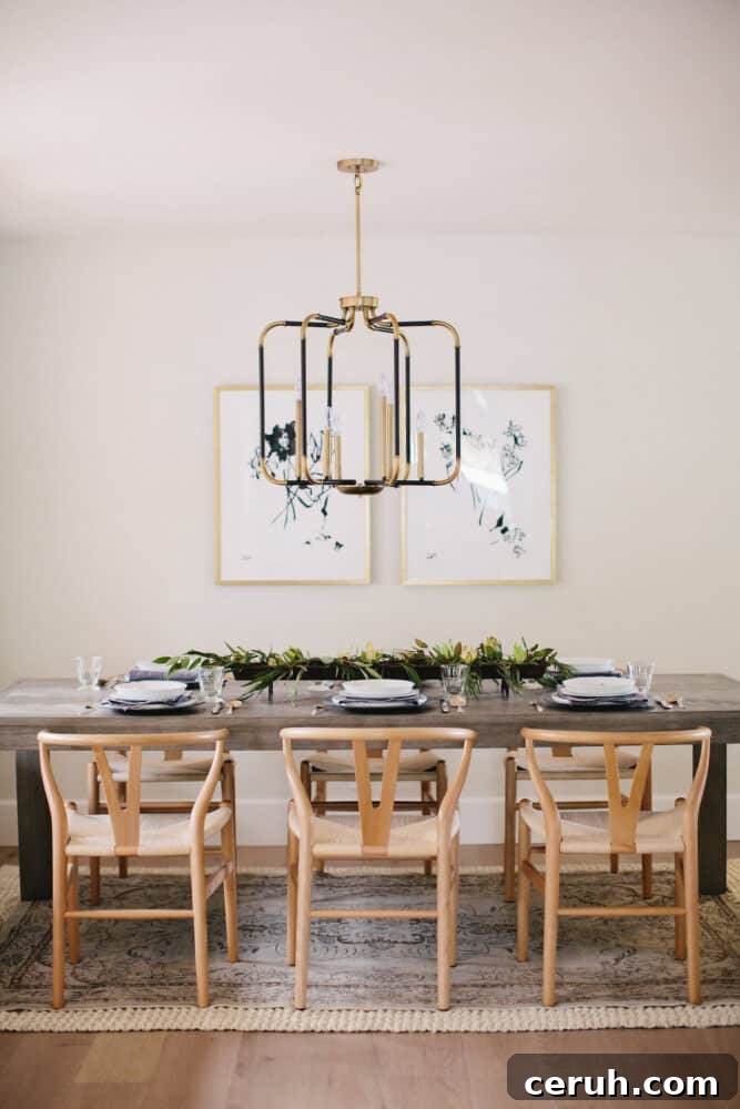 Boxwood Avenue - Bentwood chairs and centrepiece