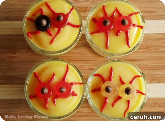 Jello Halloween Eyeball Pudding Cups