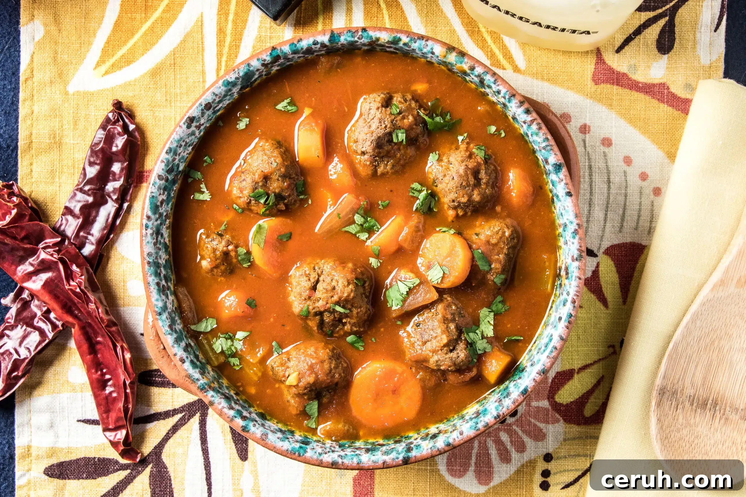 Meatballs in broth