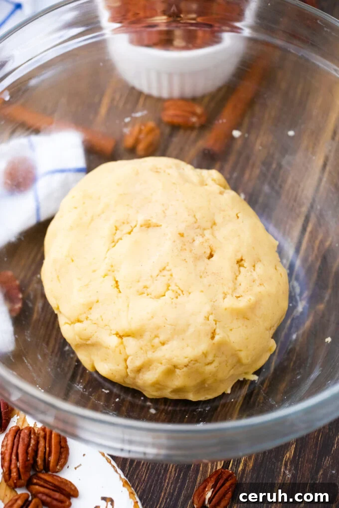 Homemade pie dough.